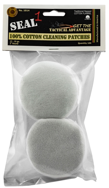 Picture of  Seal 1 1014 Cleaning Patches  12,16 Gauge Cotton 100 Per Pack 794504183603