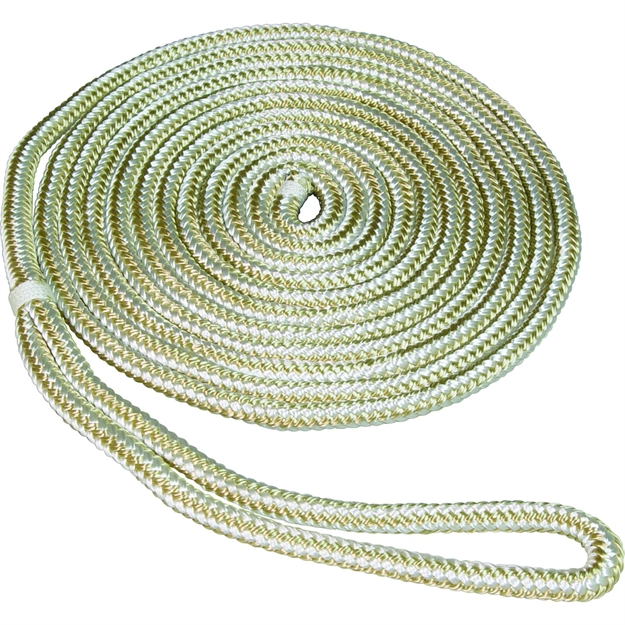 Picture of Seasense 0.5 IN X 20 FT Double Braid Dockline-Gold White
