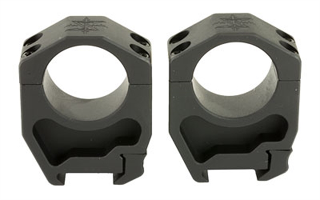 Picture of  Seekins Precision 0010620018 Scope Rings  Matte Black 30Mm AR High