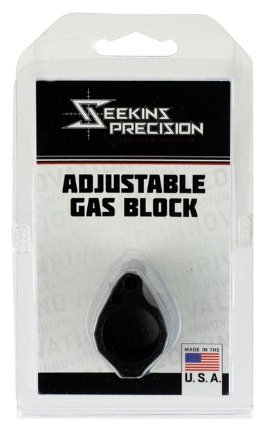 Picture of  Seekins Precision 0011510031 Low Profile Adjustable Gas Block 1.37" X .94" Black Melonite 811452029163