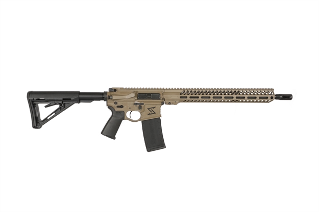 Picture of Seekins Precision 0011300073Fde Nx15  223 Wylde 30+1 16", Fde Rec/Handgaurd, Black Magpul Collapsible Carbine Stock & Grip, Nest Flash Hider, Timney Trigger, Ambi Controls 0011300073-FDE 811452026414