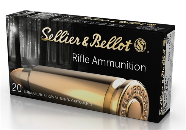Picture of Sellier & Bellot 22-250 Rem 55Gr SP 20/25 SB22250B