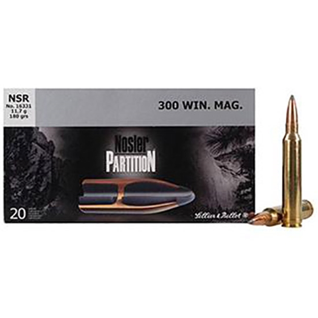 Picture of Sellier & Bellot 300 Win Mag 180Gr Nosler Partition 20/Bx