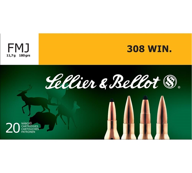 Picture of Sellier & Bellot 308 Winchester 180 GR Fmj 20/Bx 754908511341 -