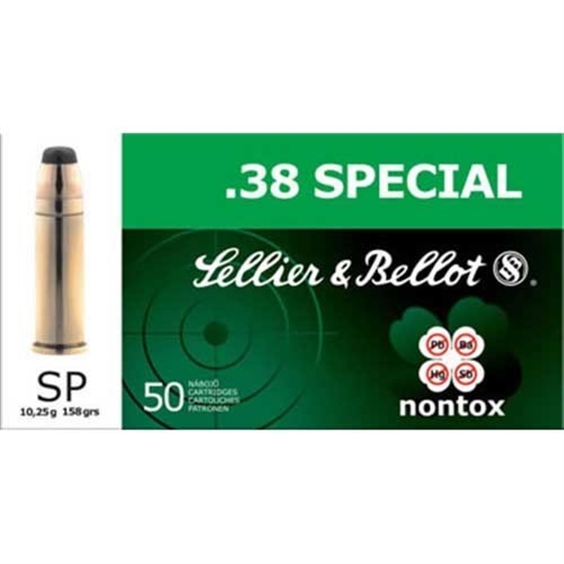 Picture of Sellier & Bellot 38 Special Non Tox 158 GR Tfmj 50/Bx