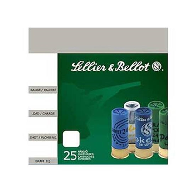 Picture of  Sellier & Bellot Sb410a Hunting  410Gauge 2.50" 3Pellets 1/2Oz Spherical 000Buck Shot 25 Box/20 Case 754908550180