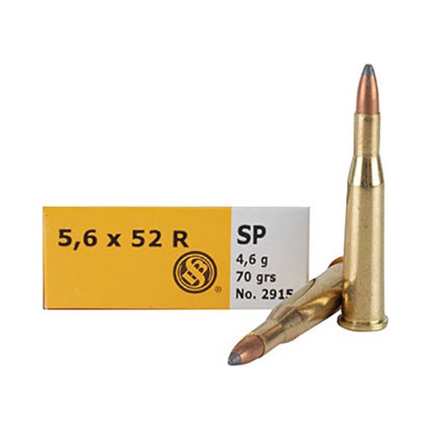 Picture of Sellier & Bellot Ammo .22 Savage Hi-Power 5.6X52r 70Gr. SP 20-Pack