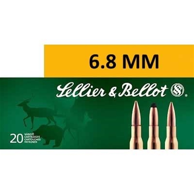 Picture of Sellier & Bellot 6.8Mm Rem Spc 110 Tsx 20/Bx