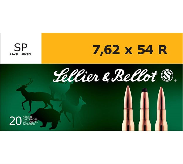 Picture of Sellier & Bellot Sb76254rb Rifle  7.62X54mmr 180Gr Soft Point 20 Per Box/20 Case 754908510559 -
