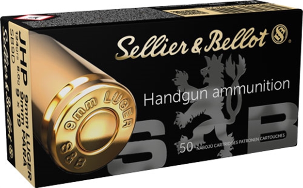 Picture of  Sellier & Bellot Sb9d Handgun  9Mmluger 124Gr Jacketed Hollow Point 50 Per Box/20 Case 754908500864