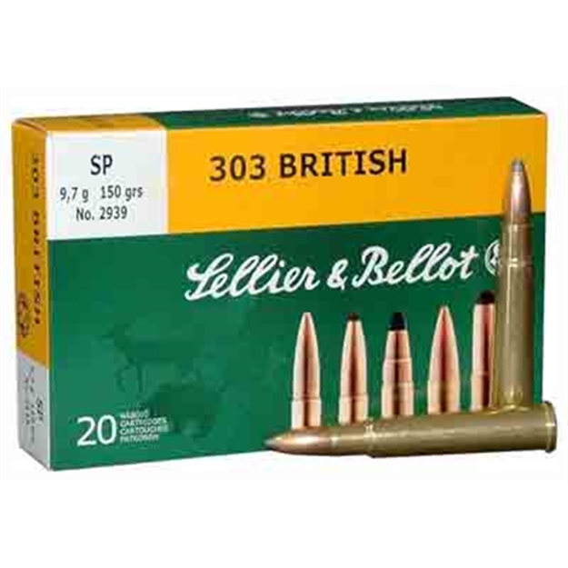 Picture of Sellier & Bellot Sb303b Rifle  303British 150Gr Soft Point 20 Per Box/20 Case 754908510368 -