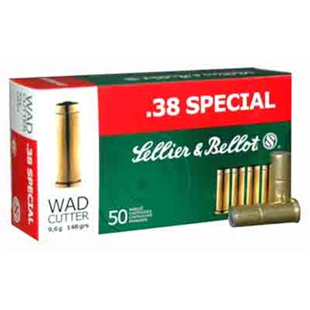 Picture of Sellier & Bellot Sb38b Handgun  38Special 148Gr Wadcutter 50 Per Box/24 Case 754908500178