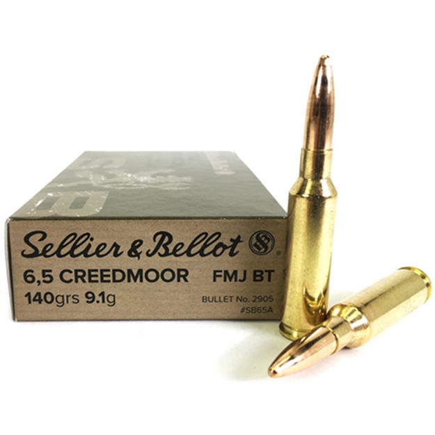 Picture of  Sellier & Bellot Sb65a Rifle  6.5Creedmoor 140Gr Full Metal Jacket Boat Tail 20 Per Box/25 Case 754908512553