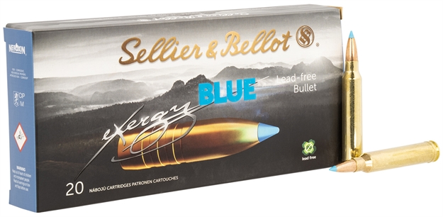 Picture of  Sellier & Bellot Sb300xa Exergy  300Winmag 180Gr Tac EX Blue 20 Per Box/10 Case