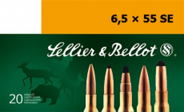 Picture of  Sellier & Bellot Sb6555c Rifle  6.5X55swedish 140Gr Full Metal Jacket Boat Tail 20 Per Box/20 Case