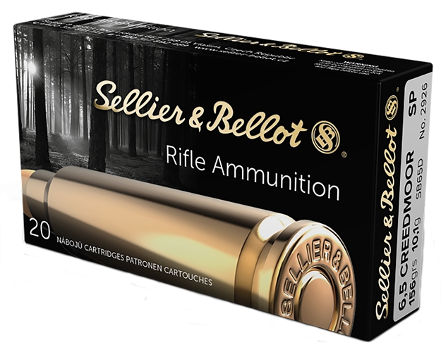 Picture of  Sellier & Bellot Sb65d Rifle  6.5Creedmoor 156Gr Soft Point 20 Per Box/25 Case