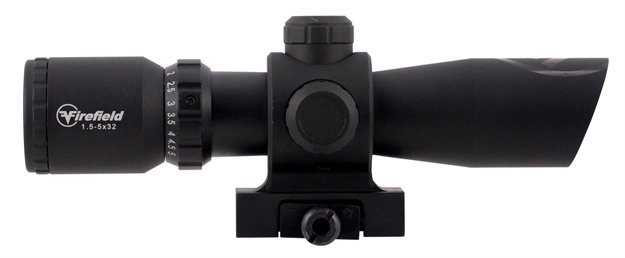 Picture of  Firefield Ff13061 Barrage  Matte Black 1.5-5X32mm Illuminated Red/Green Mil-Dot Reticle 812495022081
