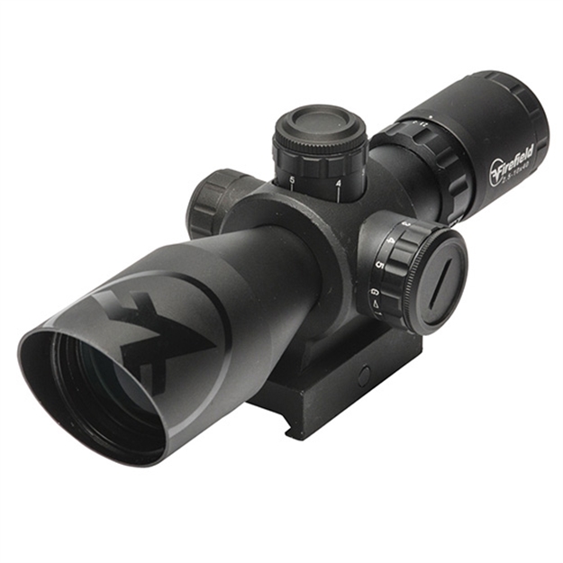 Picture of  Firefield Ff13064 Barrage  Matte Black 2.5-10X40mm Illuminated Red/Green Mil-Dot Reticle