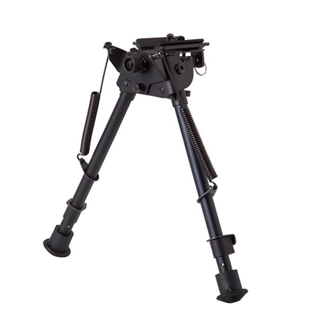 Picture of  Firefield Ff34024 Compact  Bipod 9-14" Black Aluminum Swivel Stud Attachment OR Picatinny Rail (Adapter Included) 810119018410