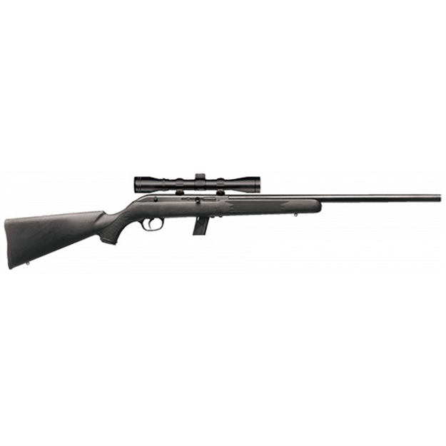 Picture of  Savage Arms 45100 64 Fvxp Full Size 22 LR 10+1 21" Matte Black Heavy Barrel, Matte Black Drilled & Tapped Carbon Steel Receiver, Matte Black Fixed Synthetic Stock, 3-9X40mm Duplex Scope, Right Hand 062654451003