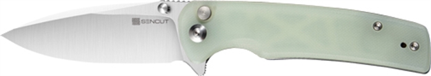 Picture of Sencut Knife Sachse 3.47" Natural G10/Satin Button Lock! S210074