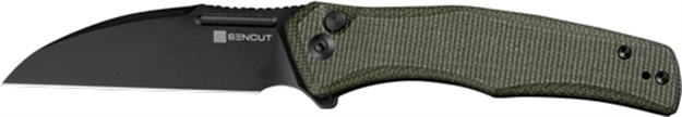 Picture of Sencut Knife Watauga 3.48" DK Green Micarta/Blk Bttnlock< S210112