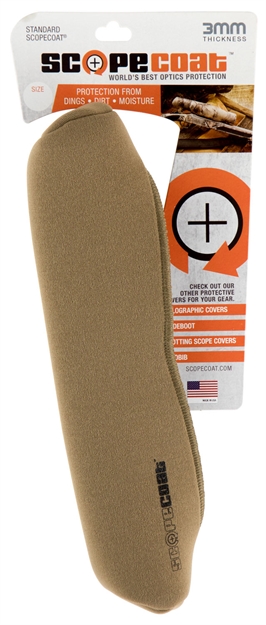 Picture of Sentry 10Sc05cb Scopecoat  Scope Cover 10.5"X30mm Medium Slip ON Neoprene/Nylon Laminate Coyote Brown