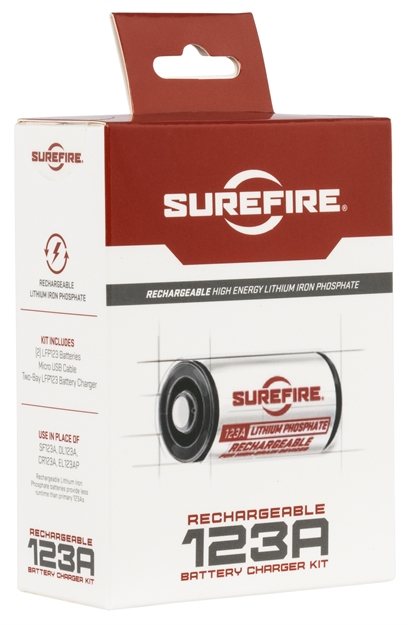 Picture of Surefire Sflfp123kit Ac/Dc Wall Charger Kit  Cr123a SFLP123KIT