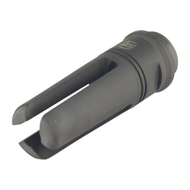 Picture of  Surefire Sf3p7625824 Socom 3-Prong Flash Hider Black Dlc Stainless Steel With 5/8"-24 Tpi Threads & 2.60" Oal For 7.62Mm Ar-10