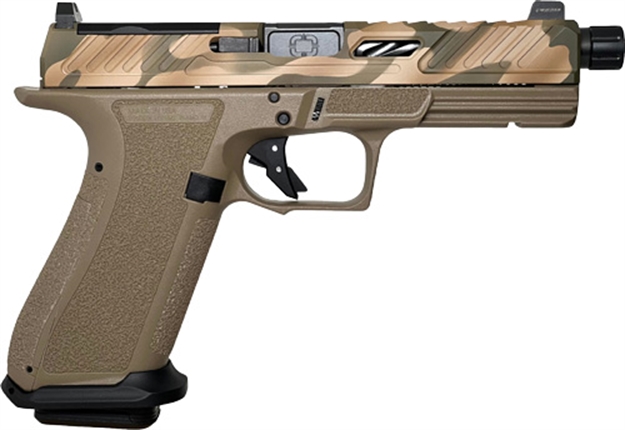 Picture of Shadow Systems Systems Dr920 Elite Fde 9Mm Optc Cut/Thrded Camo Slide SS2022SC