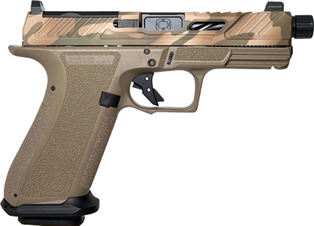 Picture of Shadow Systems Systems Xr920 Elite Fde 9Mm Optc Cut/Thrded Camo Slide SS3022SC