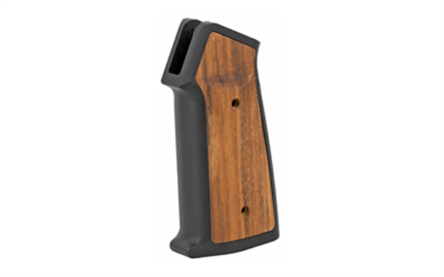 Picture of  Sharps Bros Sbarg01 Ar-15 Grip Set Black Cerakote 6061-T6 Aluminum Frame W/Brazilian Cherry Inserts 850869008712