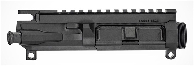 Picture of Sharps Bros Llc Sbur03 Billet Upper  With Dust Cover 7075-T6 Aluminum Black Hardcoat Anodized
