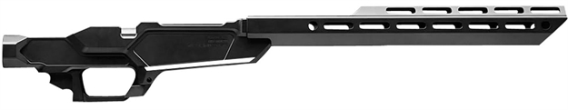 Picture of  Sharps Bros Sbc05 Heatseeker Rifle Chassis Stock 6061-T6 Aluminum W/Black Cerakote Finish, 14" M-Lok Handguard, Fits Ruger American Rifle Ranch Short Action 850869008590