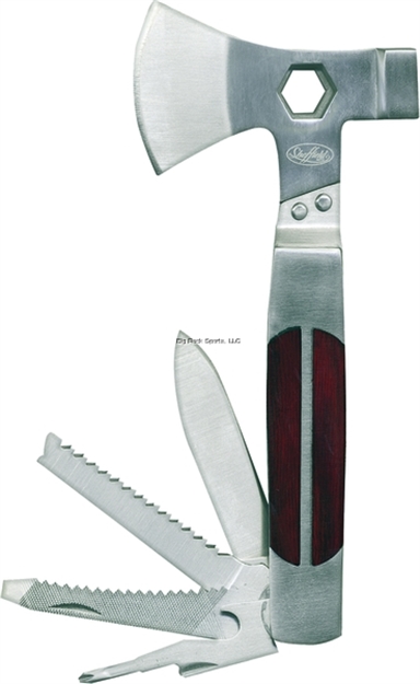 Picture of Sheffield 12 IN 1 Camper Tool Folding Hatchet 6"Multi Tool Stnless
