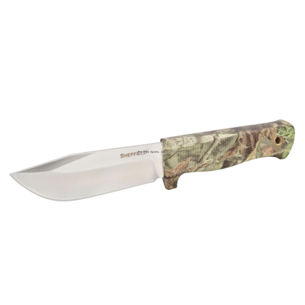 Picture of Sheffield Bax Fixed Blade 4.5 IN Camo Tpr Handle Plain