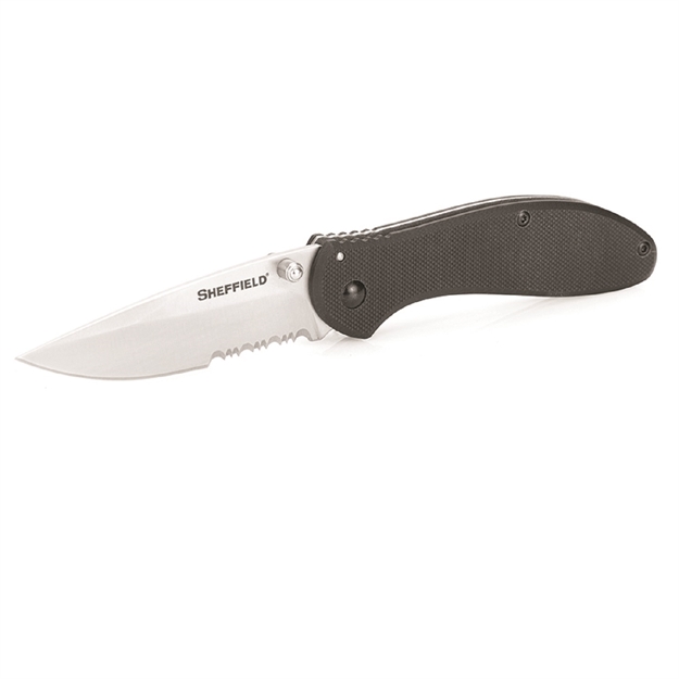 Picture of Sheffield Berda Assisted Folder 3 IN Black G-10 Handle Combo