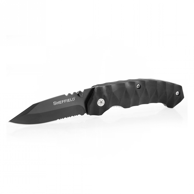 Picture of Sheffield Burke Folder 3.5 IN Combo Blade Abs Handle