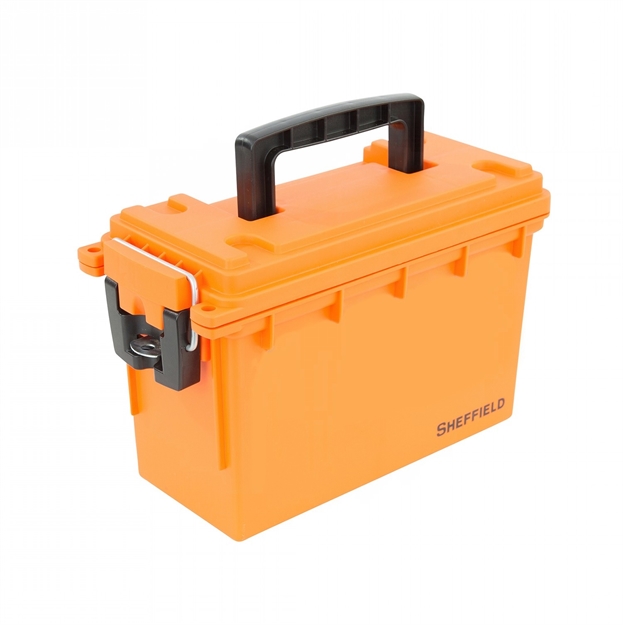 Picture of Sheffield Field/Ammo Box Safety Orange Made IN Usa 12630