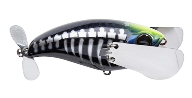 Picture of Jackall Lures Pompadour Topwater Bait, 3 7/64", 0.77 Oz, Black Bone, Floating