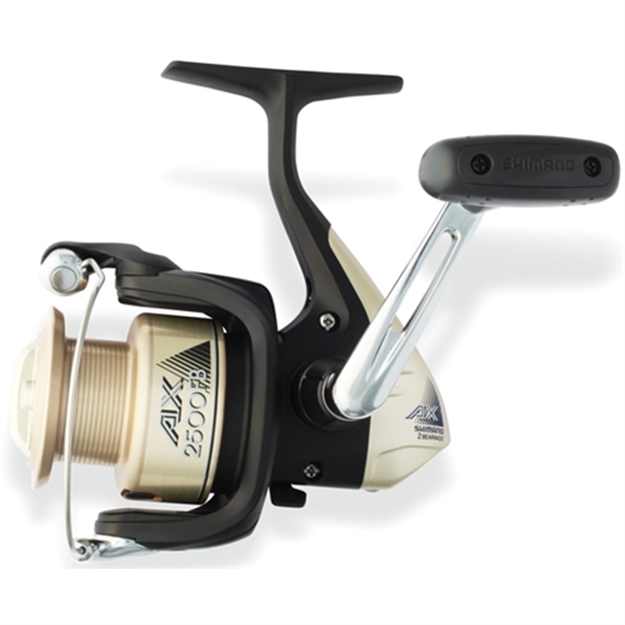 Picture of Shimano AX 2500 FB Spinning Reel, Rh, 1Bb + 1Rb, 5.2:1 Ratio, Diecast Alum Spool, Braid 10/170, 15/145, 30/95