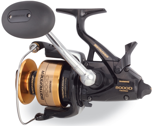 Picture of Shimano Baitrunner 8000 D Saltwater Spinning Reel Front Drag 3Bb+1Rb 4.8:1 250/17Lb 195/20Lb