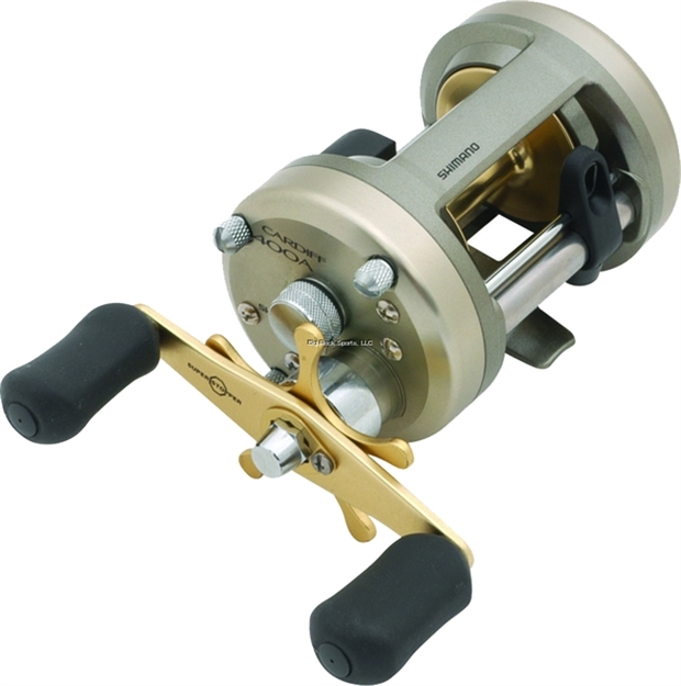 Picture of Shimano Cardiff 400 Round Baitcast Reel, Rh, 4Bb + 1Rb, 5.2:1 Ratio, Alum Spool, Braid 50/305, 65/180, 80/160
