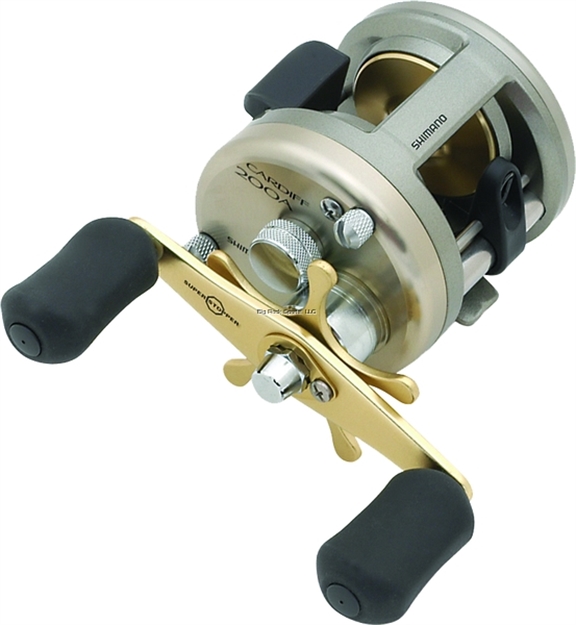 Picture of Shimano Cardiff 200 Round Baitcast Reel, Rh, 4Bb + 1Rb, 5.8:1 Ratio, Alum Spool, Braid 40/135, 50/130, 65/90