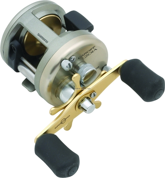 Picture of Shimano Cardiff 200 Round Baitcast Reel, Lh, 4Bb + 1Rb, 5.8:1 Ratio, Alum Spool, Braid 40/135, 50/130, 65/90