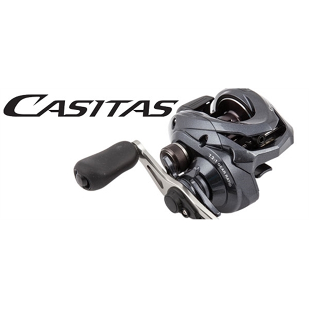 Picture of Shimano Casitas 200 Low Profile Baitcast Reel, Rh, 4Bb + 1Rb, 6.3:1 Ratio, Braid 20/220, 30/200, 40/160