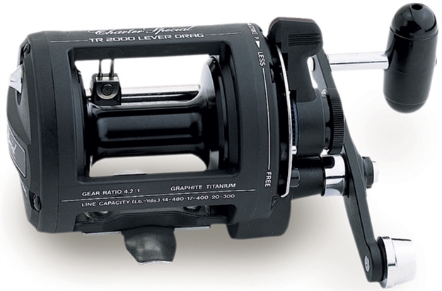 Picture of Shimano Charter Special Lever Drag/Level Wind Conventional Reel, 4Bb, 4.3:1 Ratio, Alum Spool, Braid 40/555, 50/550, Mono 14/480, 17/400