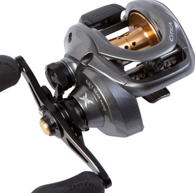 Picture of Shimano Citica 200 Low Profile Baitcast Reel, Rh, 5Bb + 1Rb, 7.2:1 Ratio, Alum Spool, Braid 30/190, 50/120, 65/80