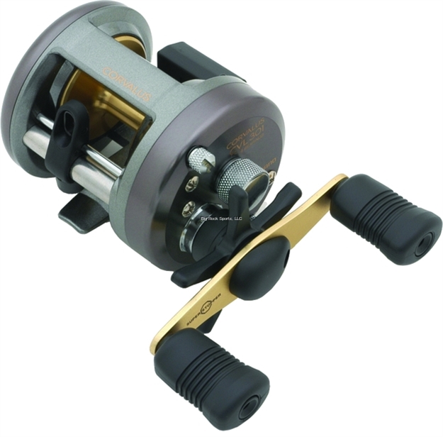 Picture of Shimano Corvalus 301 Round Baitcast Reel, Lh, 3Bb + 1Rb, 5.2:1 Ratio, Alum Spool