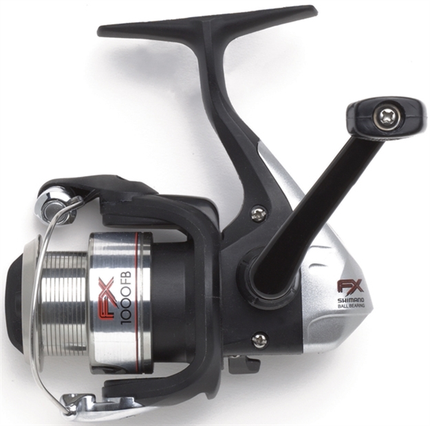 Picture of Shimano FX 1000 FB Spinning Reel, Rh, 1Bb + 1Rb, 4.6:1 Ratio, Diecast Alum Spool, Braid 10/95, 15/85, 20/65
